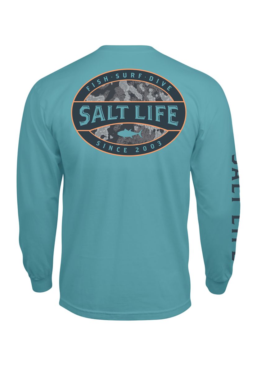 Big & Tall Atlas Badge Long Sleeve Graphic T-Shirt