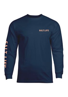 GH Bass & Co. Men's Performance Graphic Long Sleeve Jersey Crew