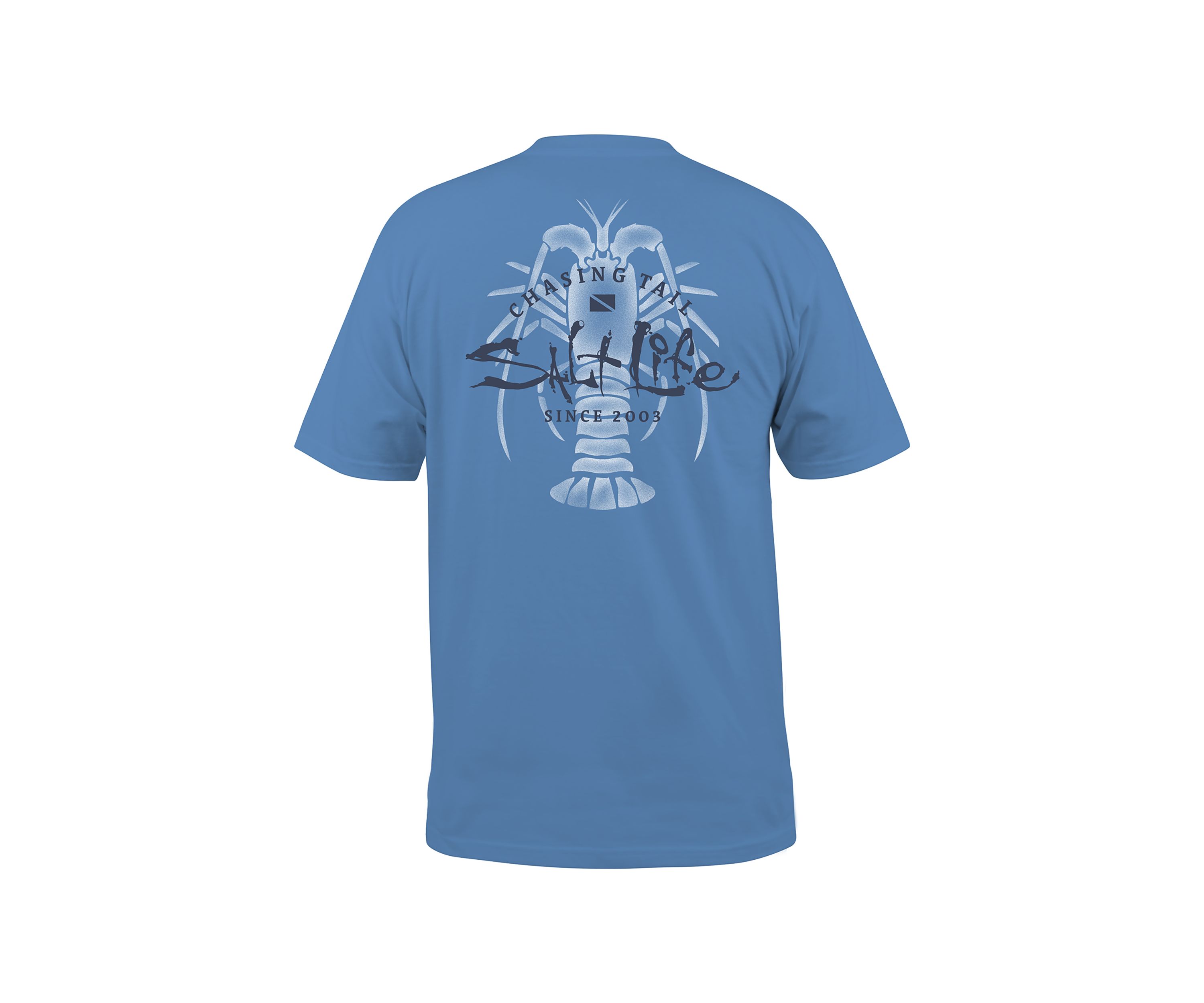 Chasing Lobster Tail Short Sleeve Pocket Graphic T-Shirt
