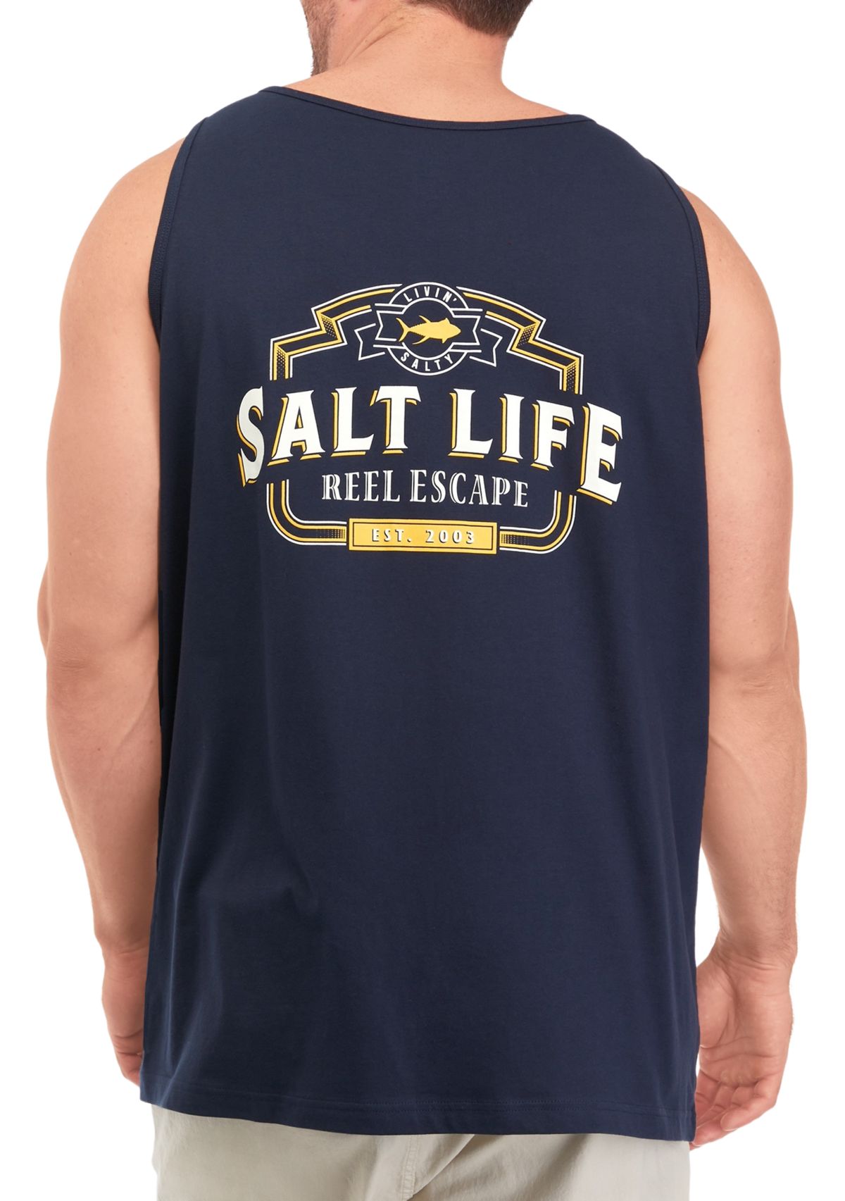Big & Tall Reel Livin Graphic Tank Shirt