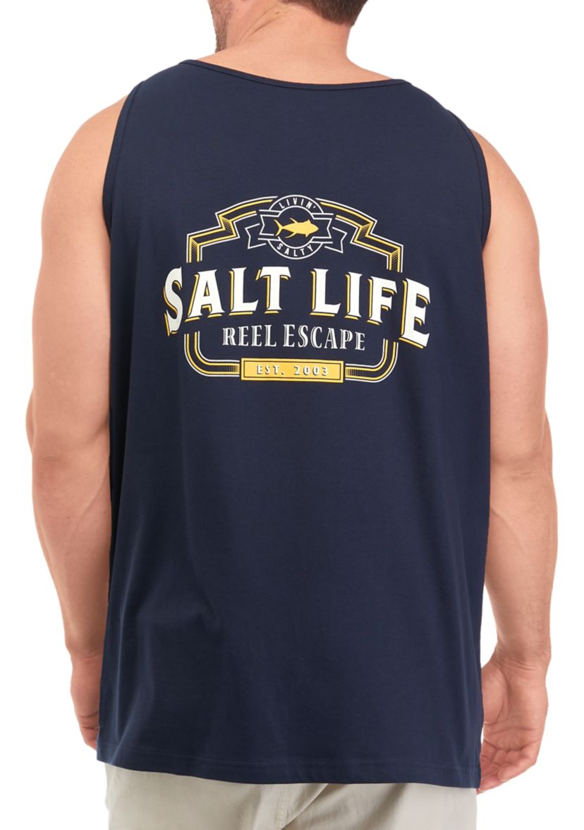 Big & Tall Reel Livin Graphic Tank Shirt