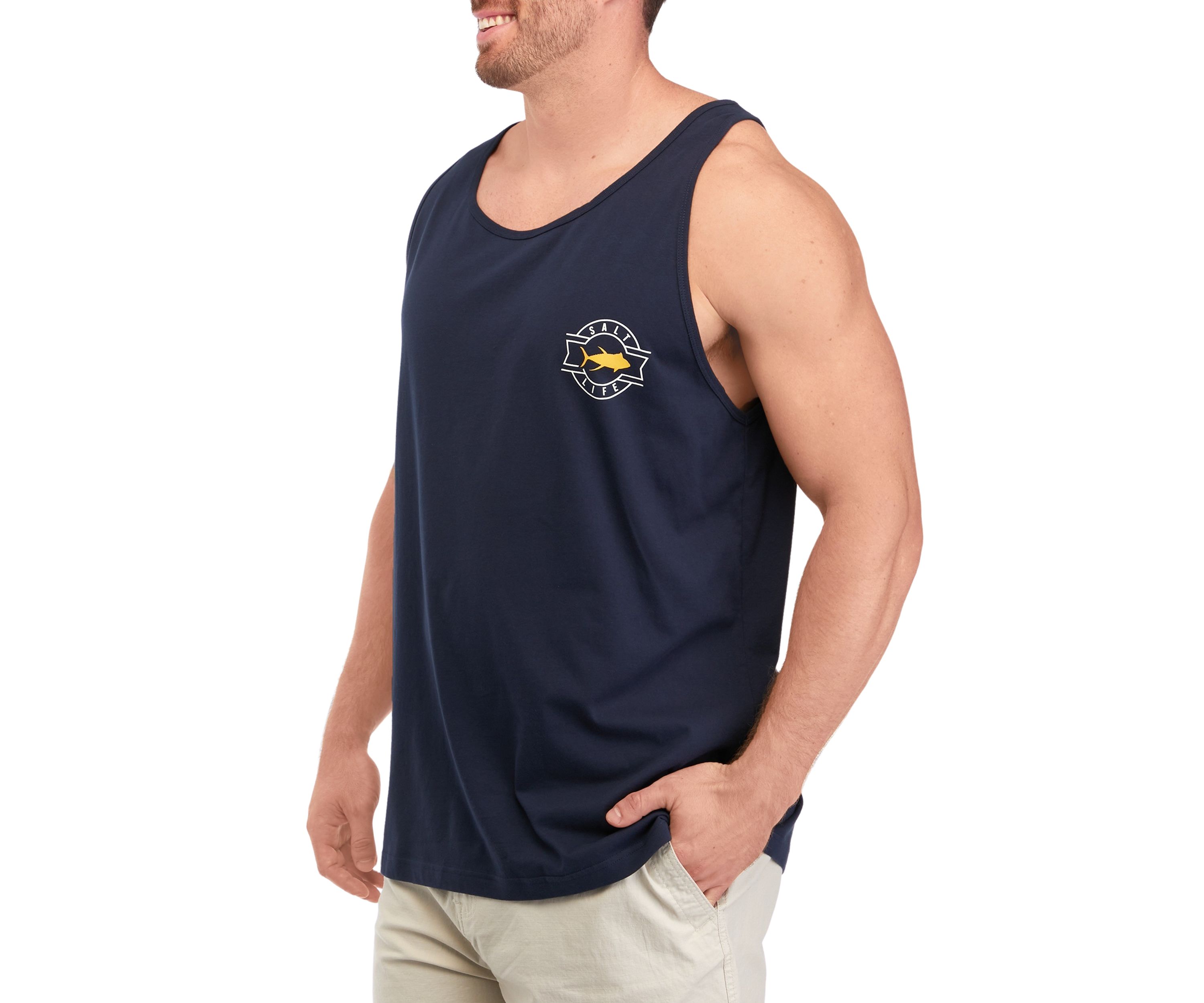 Big & Tall Reel Livin Graphic Tank Shirt