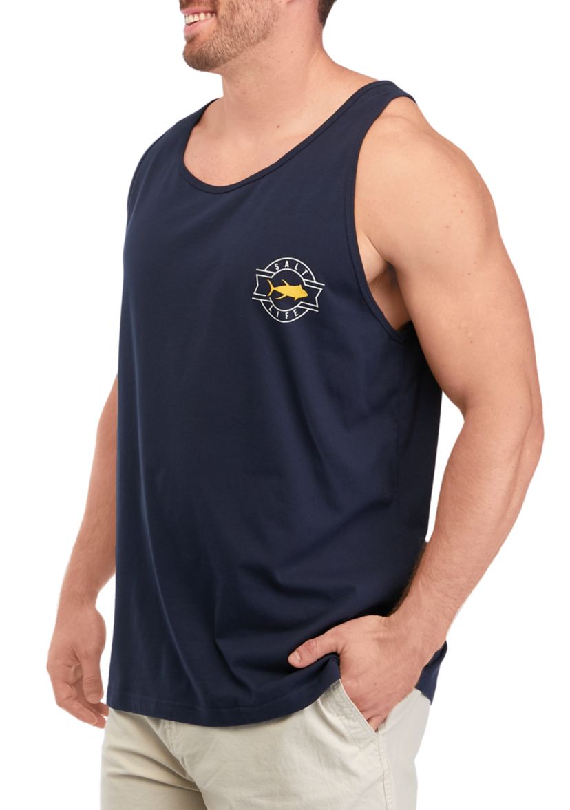 Big & Tall Reel Livin Graphic Tank Shirt