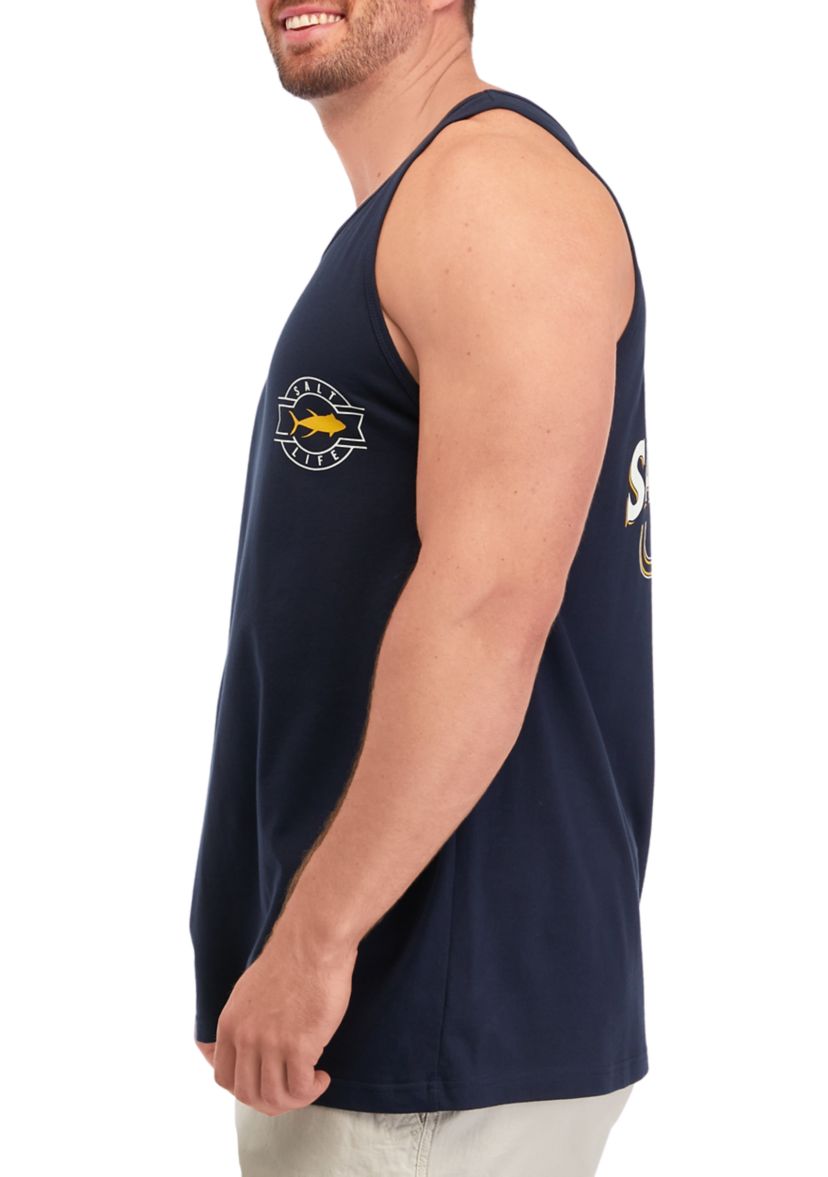 Big & Tall Reel Livin Graphic Tank Shirt