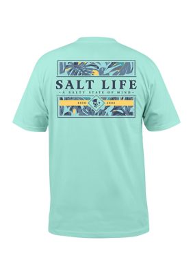 Salt Life Men's Short Sleeve Lounge Life Graphic T-Shirt, Blue, Medium