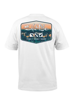 Salt Life Men's Tall Liquid Depth Badge Graphic T-Shirt -  3201378SLM11034T