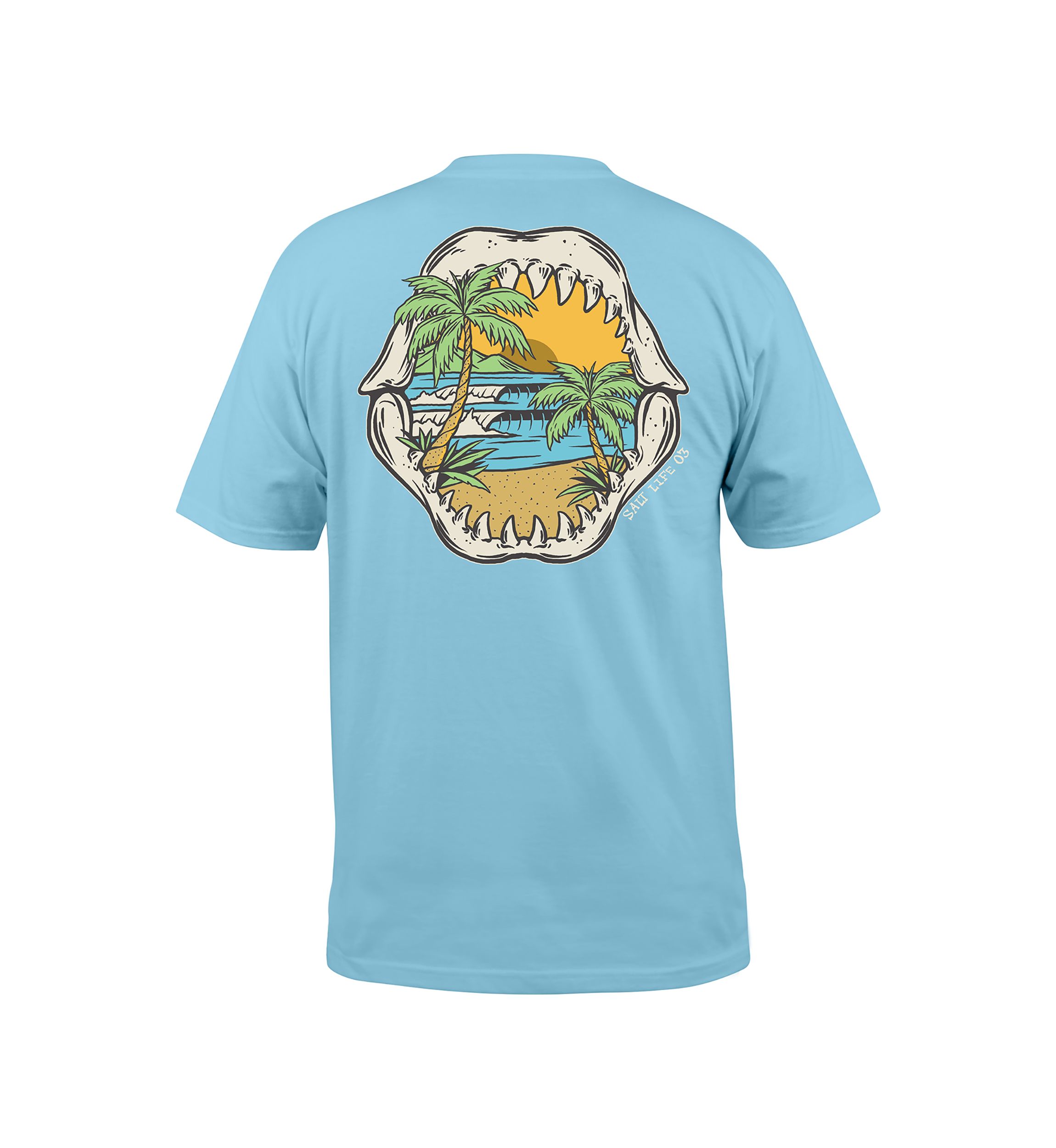 Mens Big Shark Bite Graphic T-Shirt