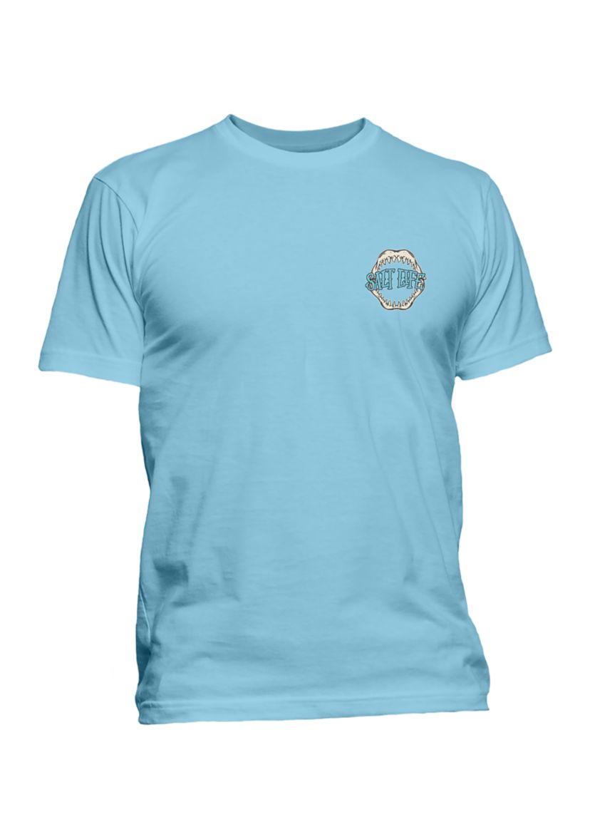 Mens Big Shark Bite Graphic T-Shirt