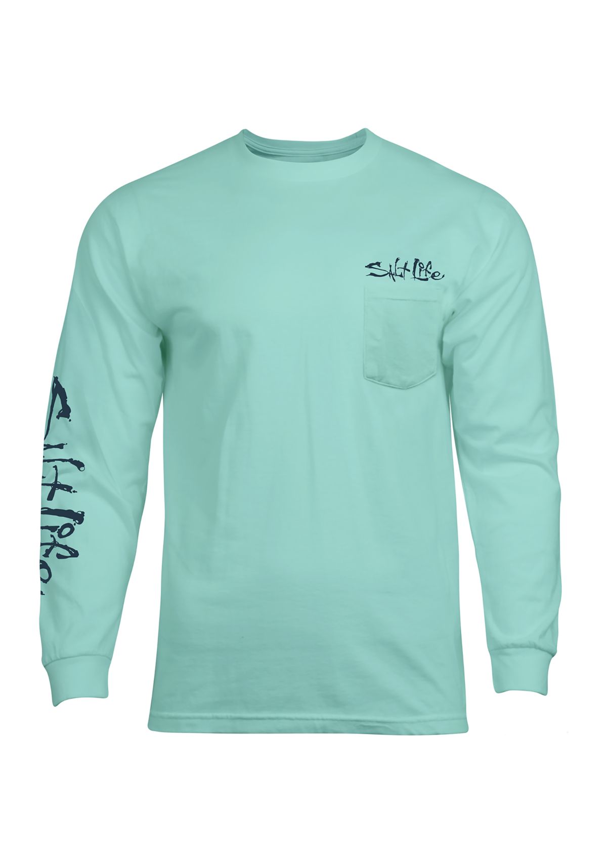 Liquid Depth Badge Long Sleeve Graphic T-Shirt