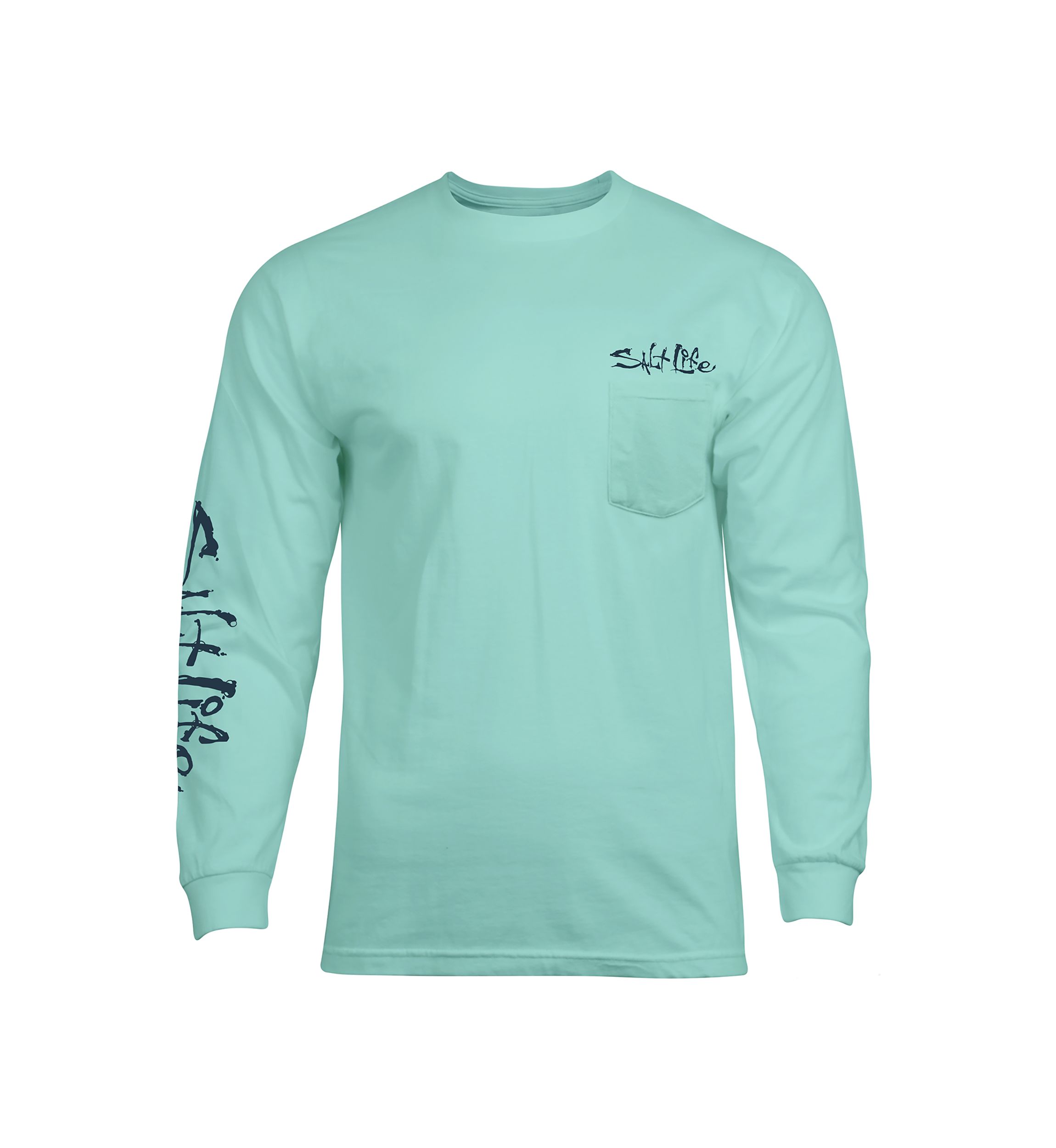 Liquid Depth Badge Long Sleeve Graphic T-Shirt