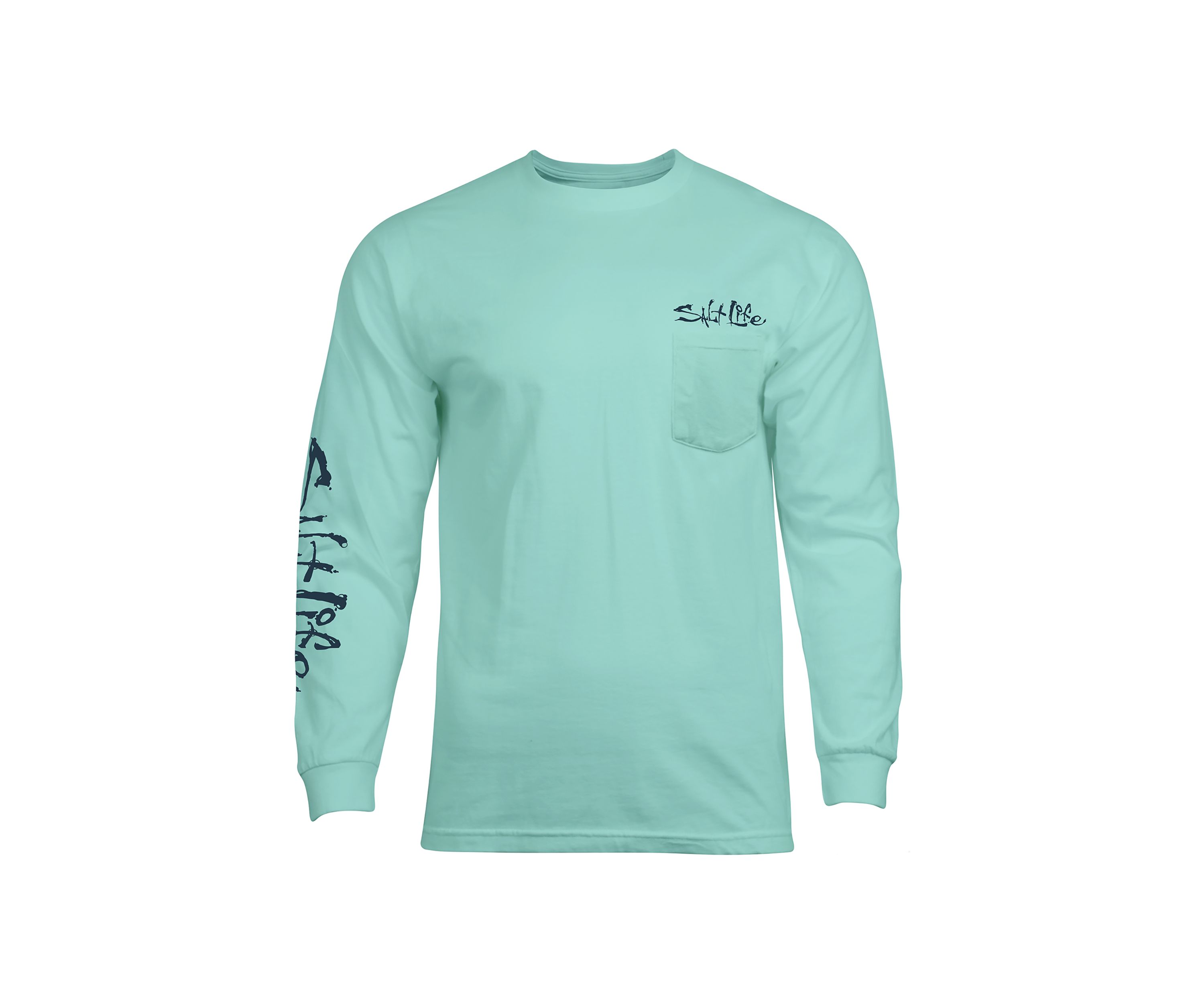 Liquid Depth Badge Long Sleeve Graphic T-Shirt
