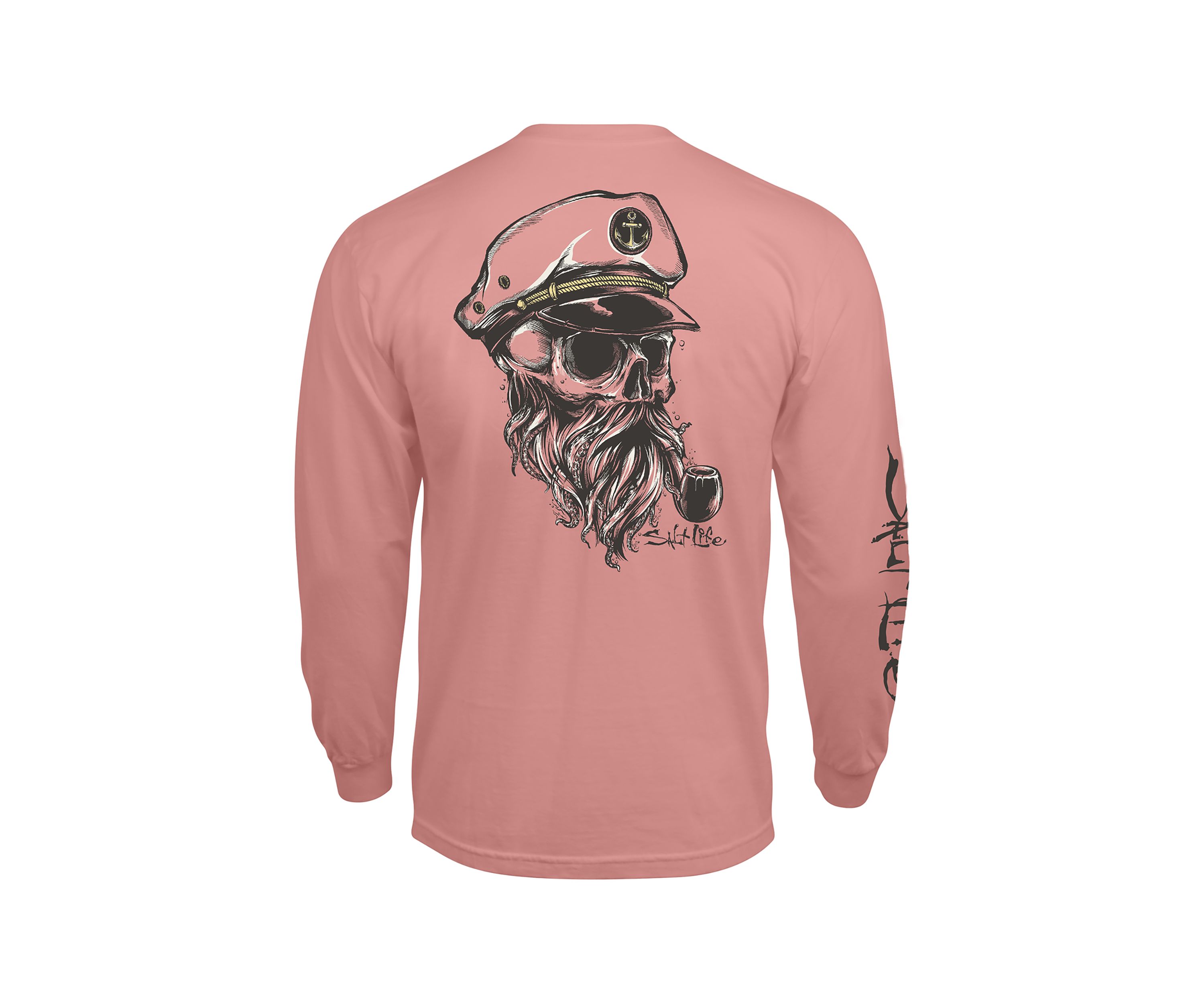 Old Sea Captain Long Sleeve Graphic T-Shirt