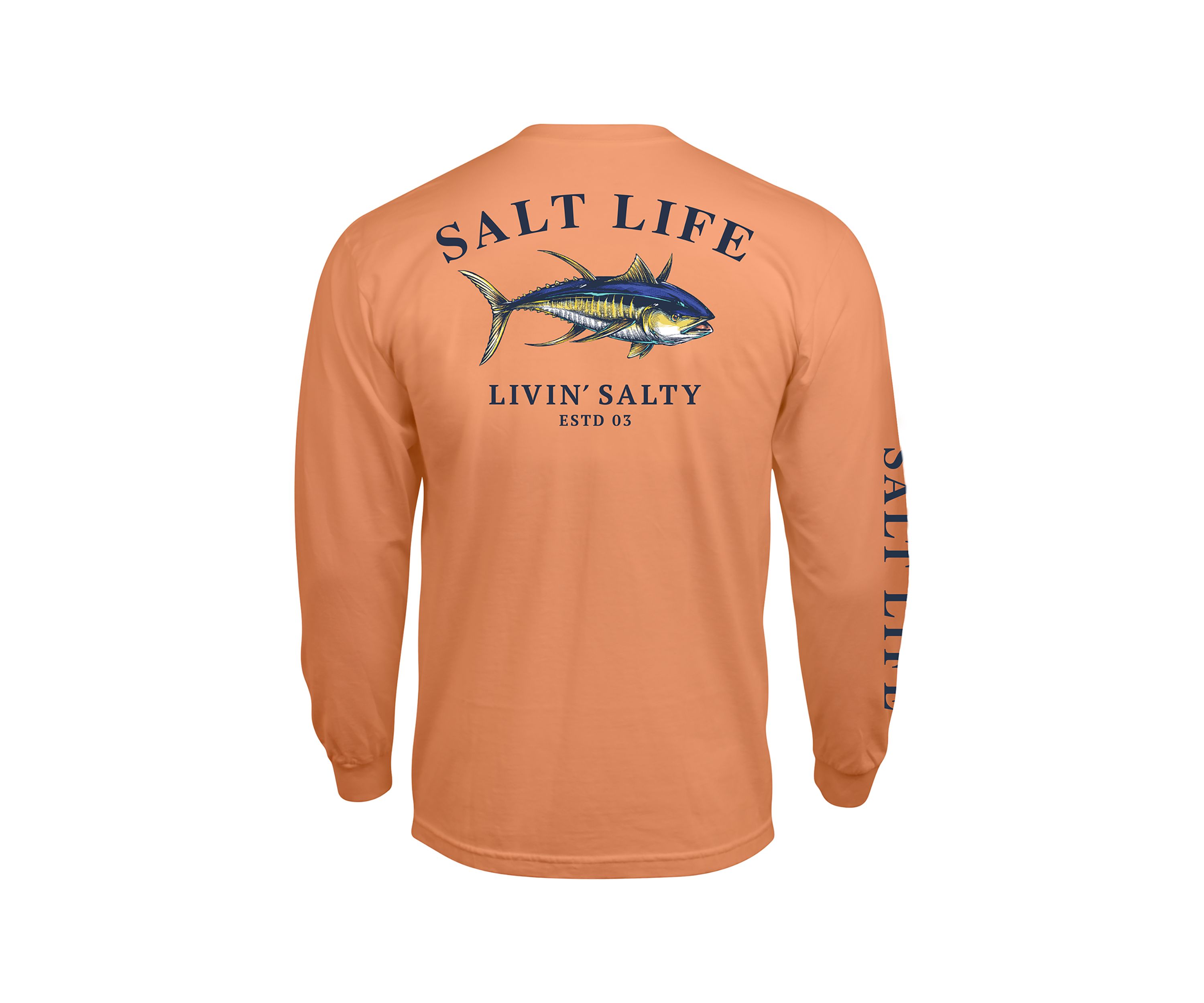 Long Sleeve Travelin Tuna Graphic T-Shirt 