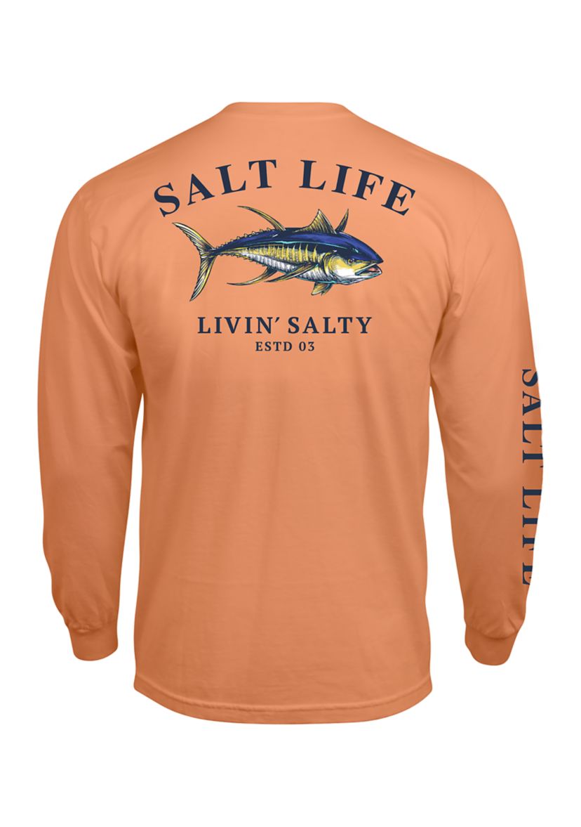 Long Sleeve Travelin Tuna Graphic T-Shirt 