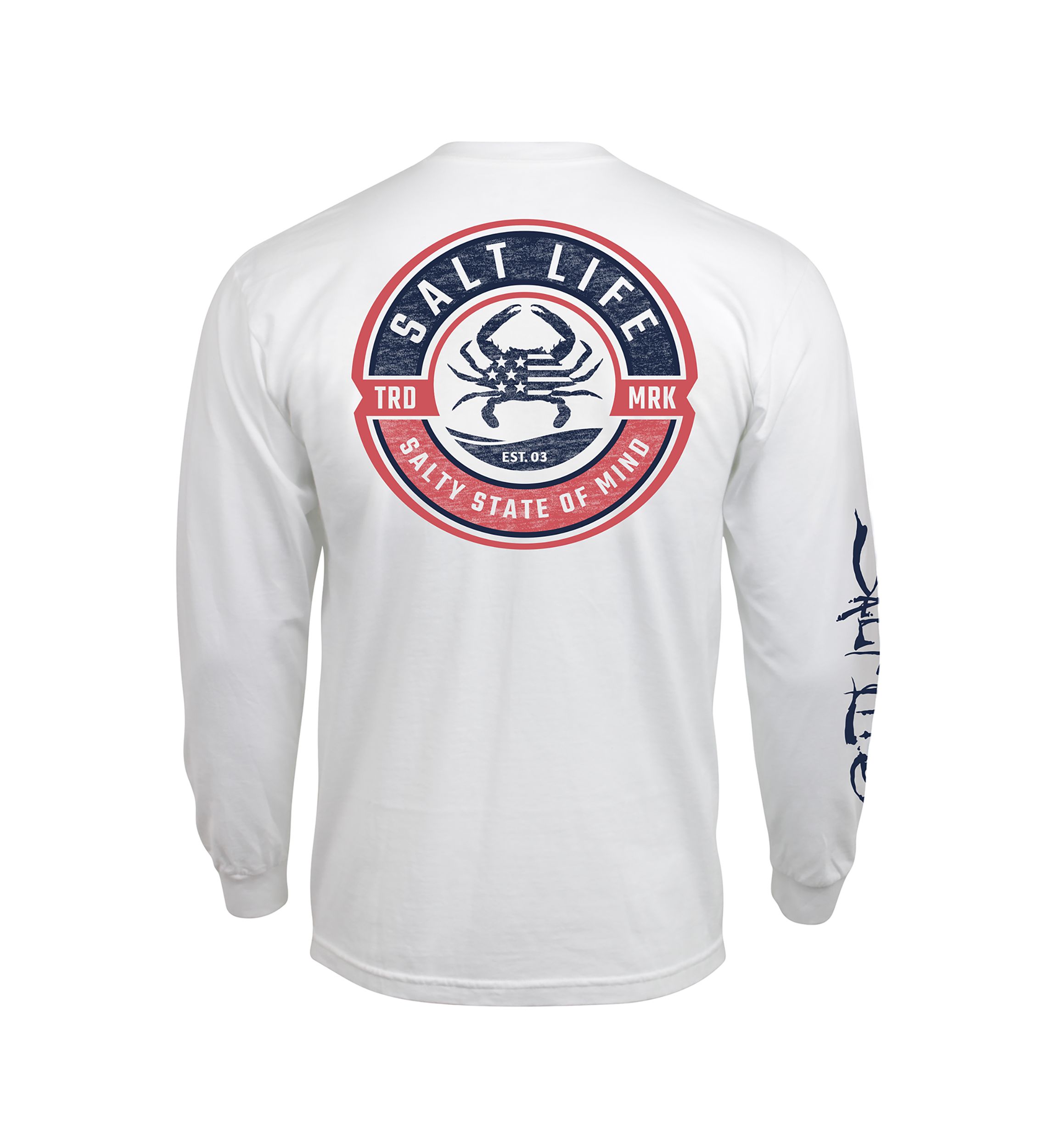 Blue Crab Proud Long Sleeve Graphic T-Shirt 