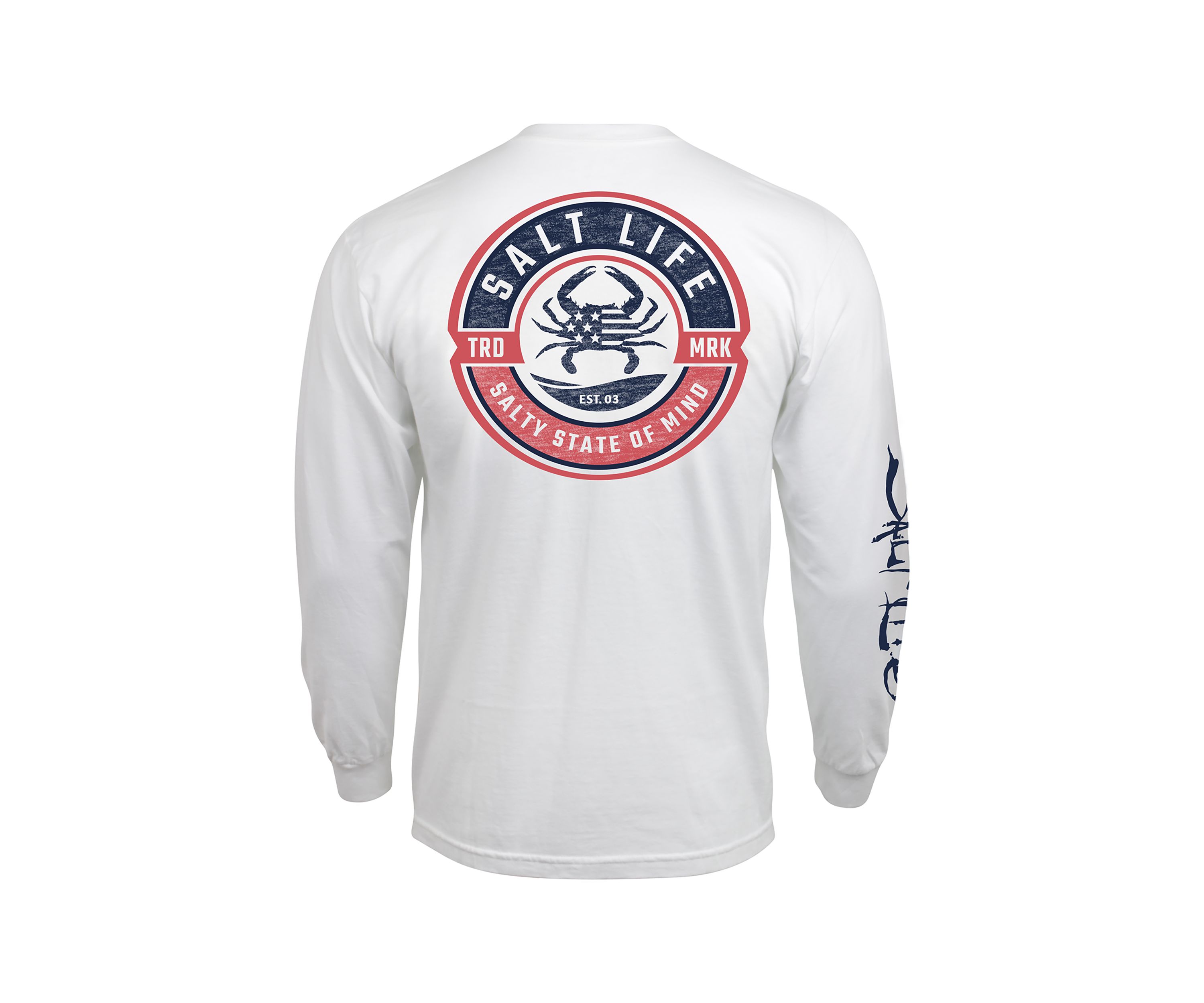 Blue Crab Proud Long Sleeve Graphic T-Shirt 