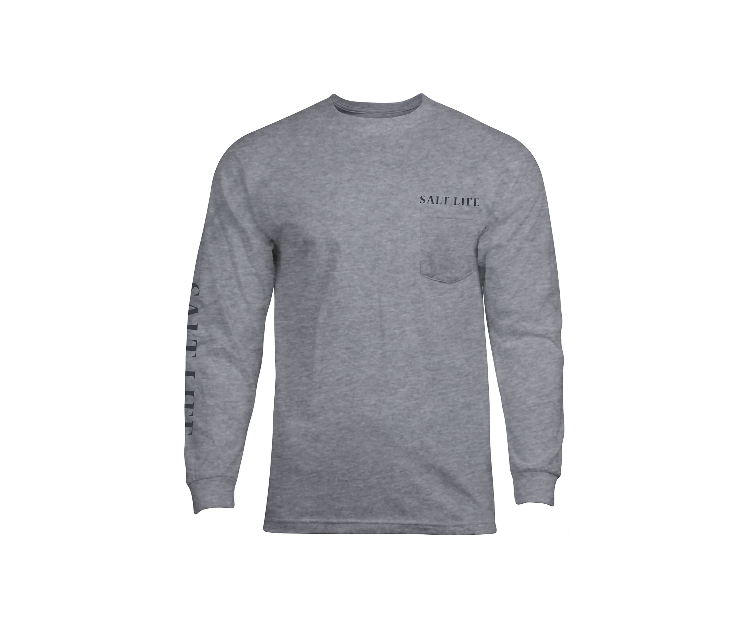 Mens Big Tribal Tuna Long Sleeve Graphic T-Shirt