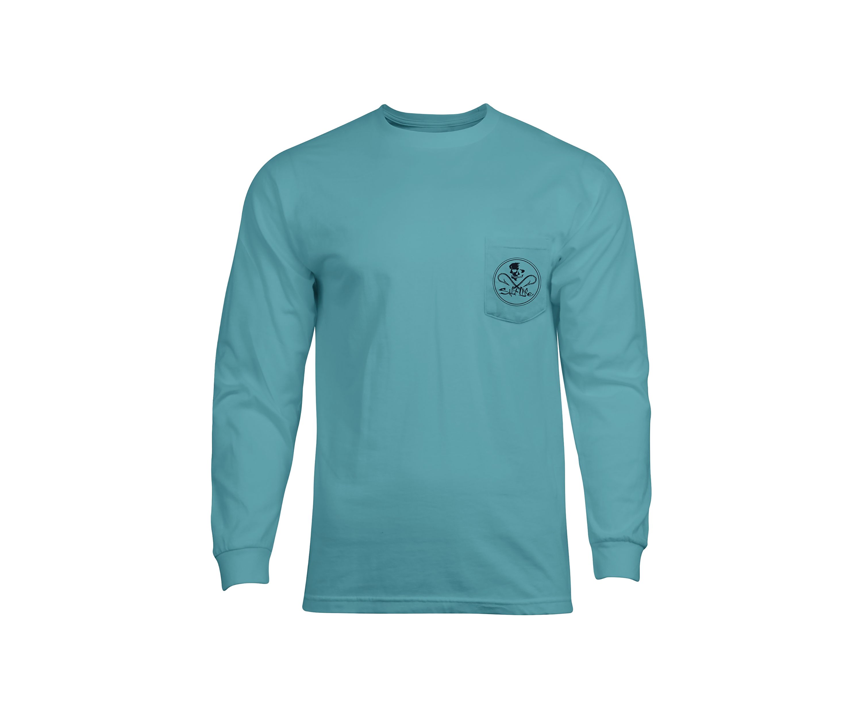 Mens Tall Ship in a Bottle Long Sleeve Graphic T-Shirt