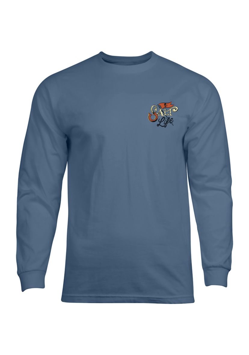Ship in a Bottle Long Sleeve Graphic T-Shirt