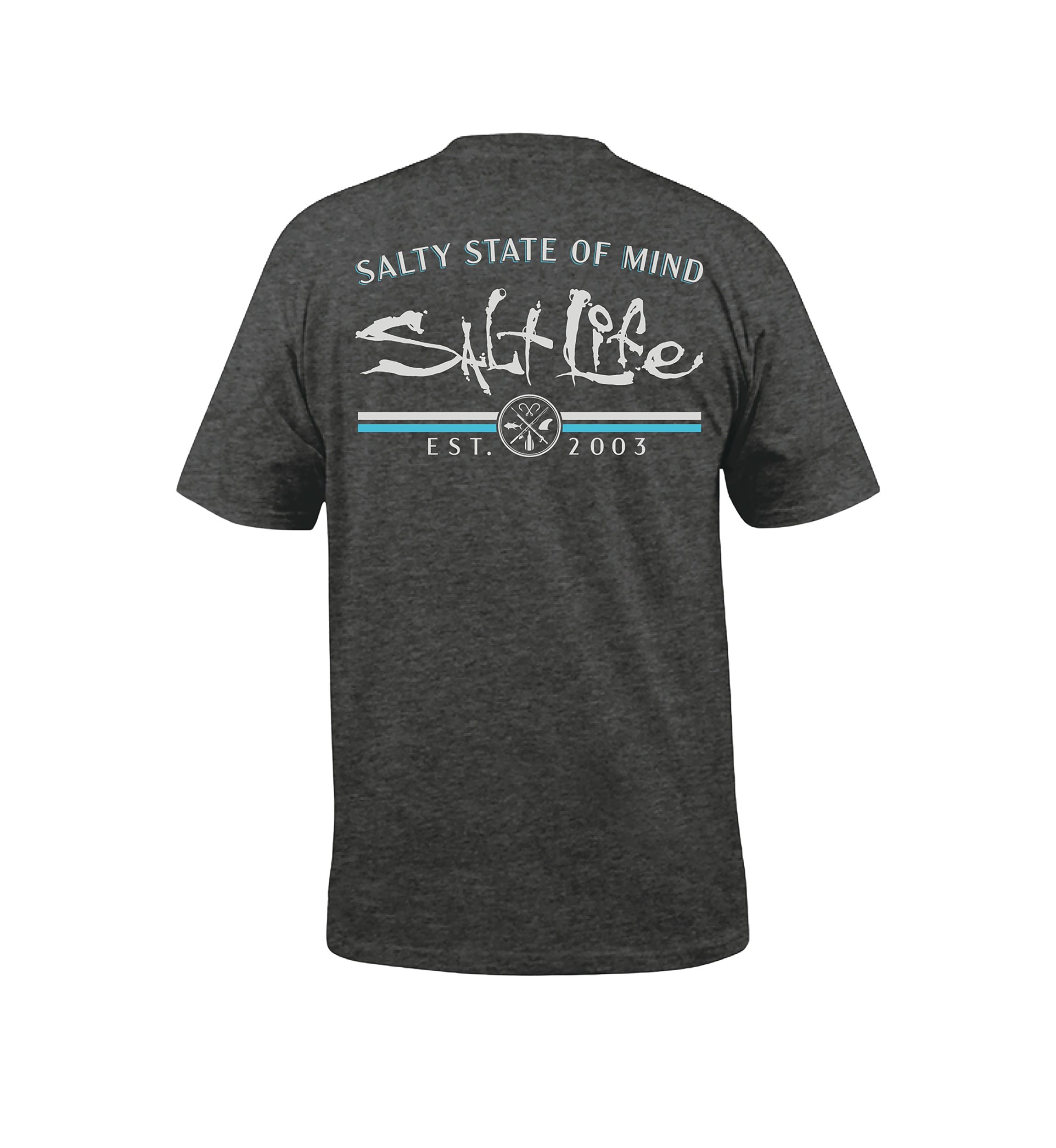 Striated Short Sleeve Graphic Pocket T-Shirt