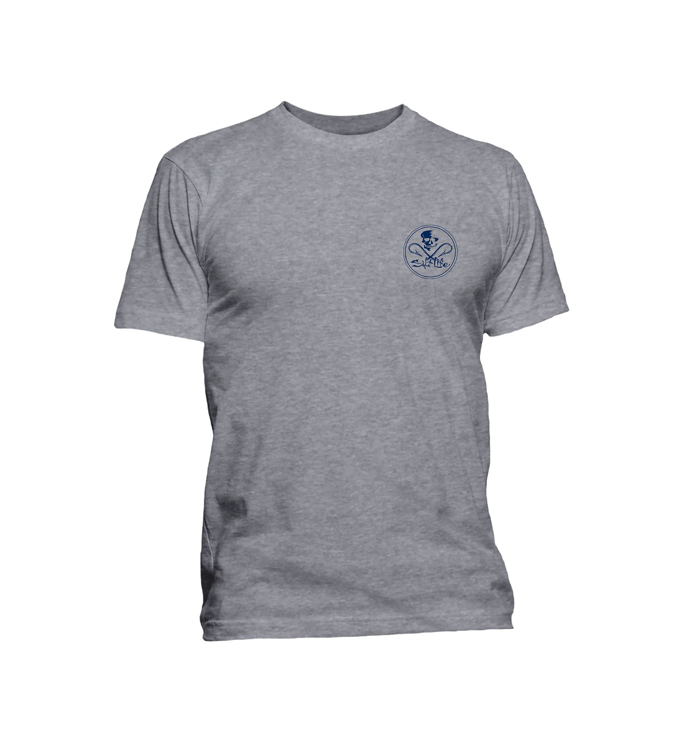 Mens Big Skull and Hooks Graphic T-Shirt