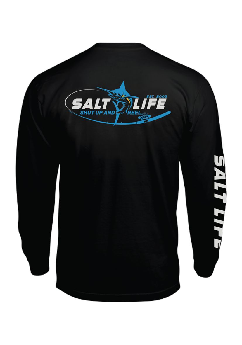	  Mens Tall Reel Time Long Sleeve Graphic T-Shirt 