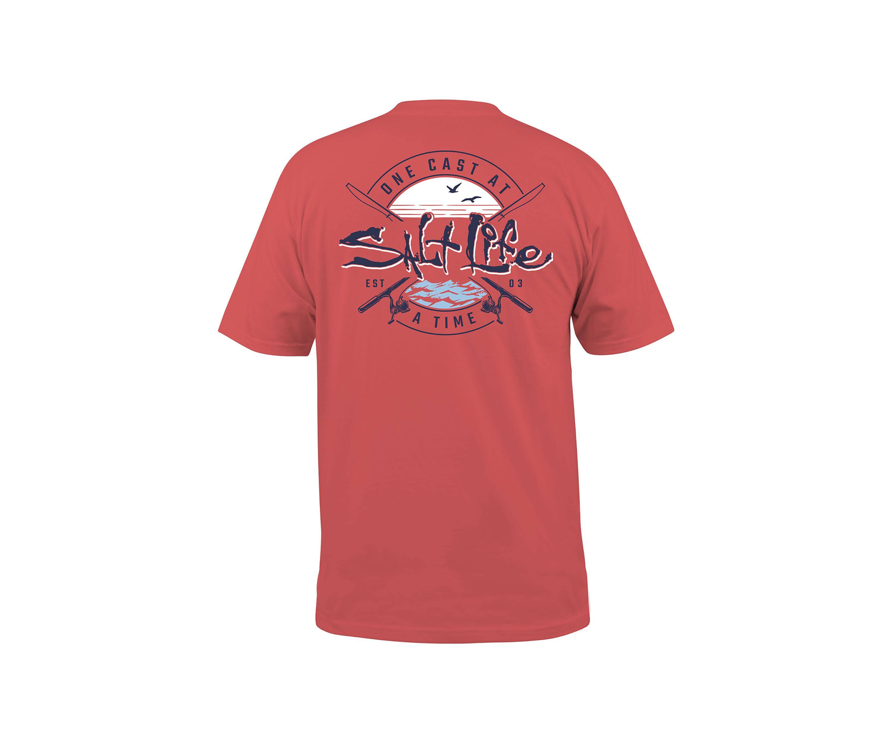 One Cast At a Time Short Sleeve Graphic T-Shirt