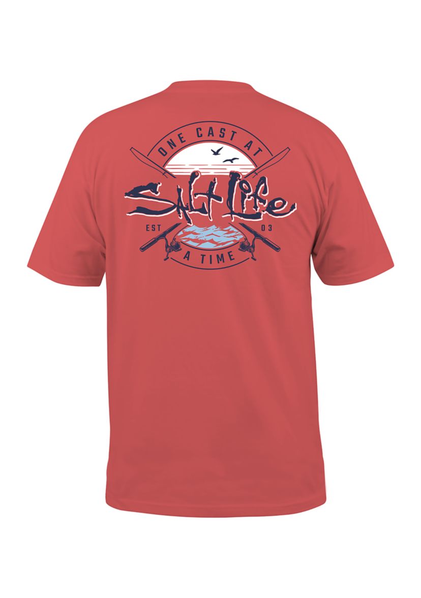 One Cast At a Time Short Sleeve Graphic T-Shirt