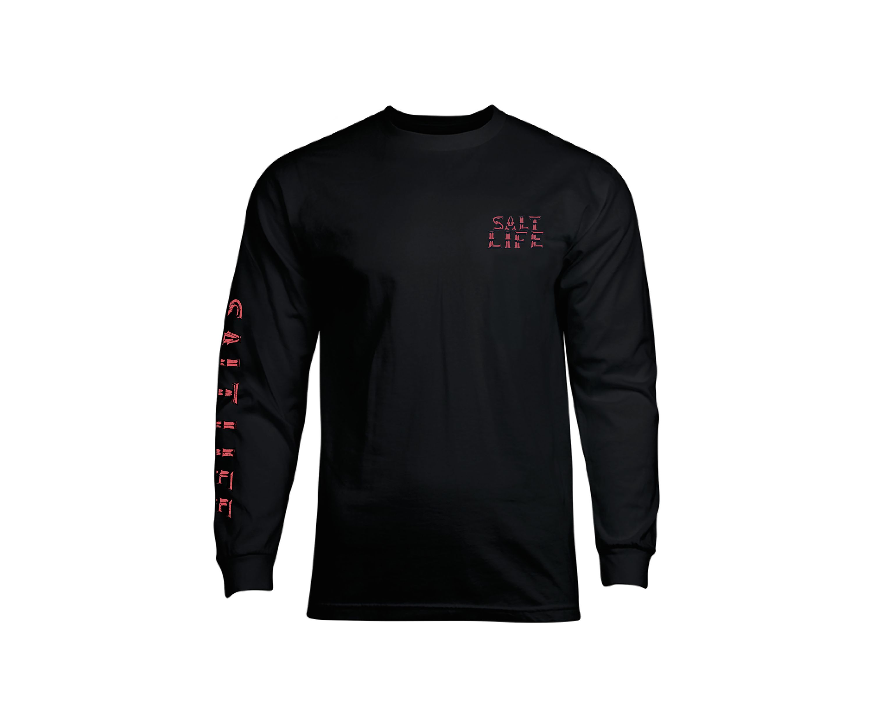 Long Sleeve Underwater Alien Graphic T-Shirt 
