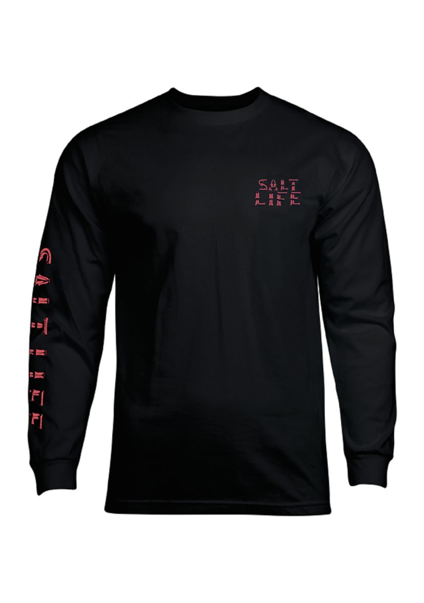 Long Sleeve Underwater Alien Graphic T-Shirt 