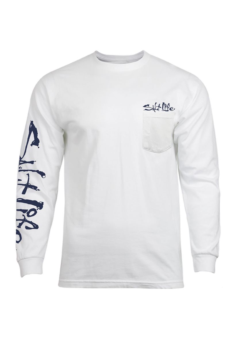 One Cast at a Time Long Sleeve Graphic T-Shirt
