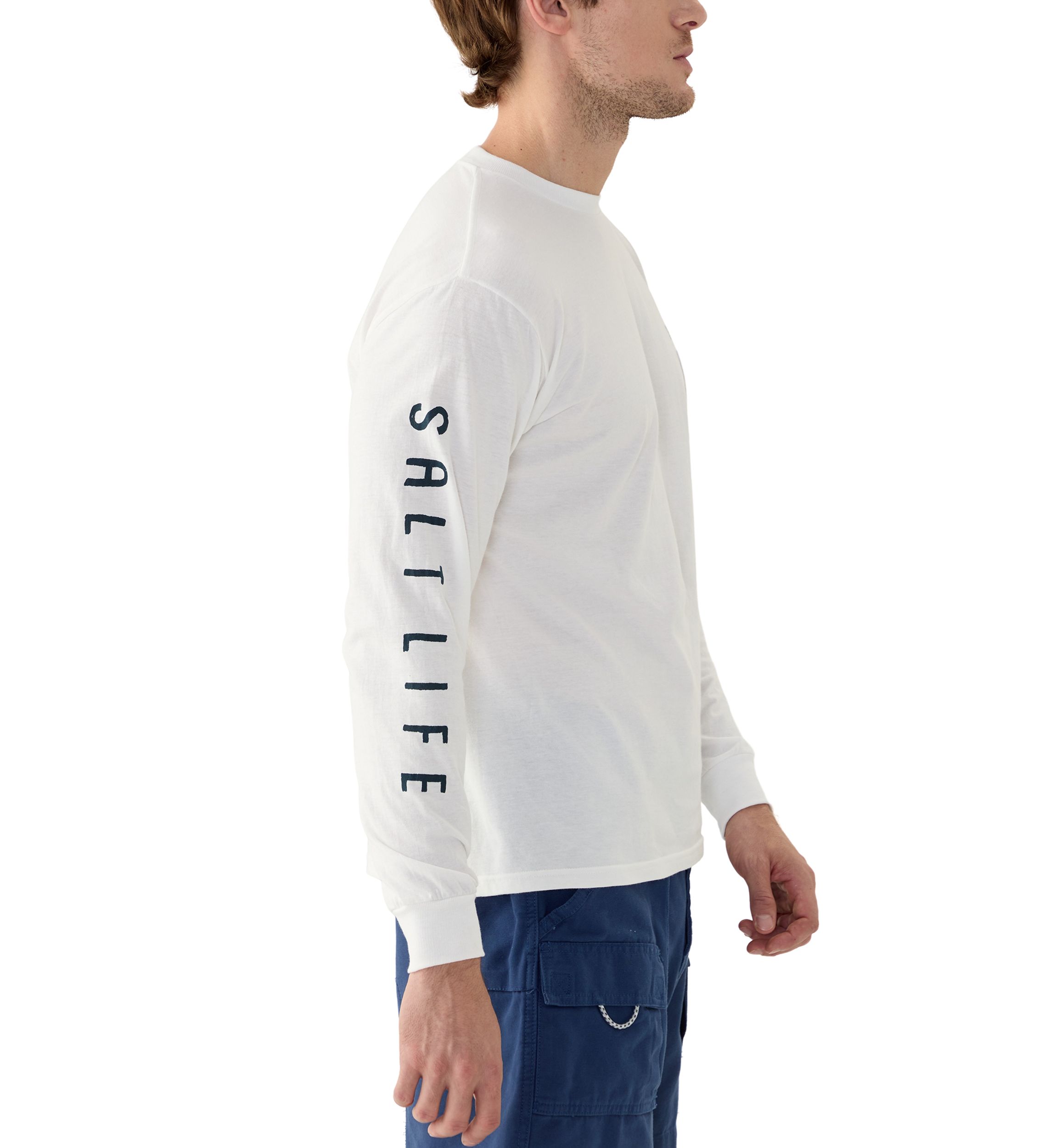 Long Sleeve Redfish Stars and Stripes Graphic T-Shirt 