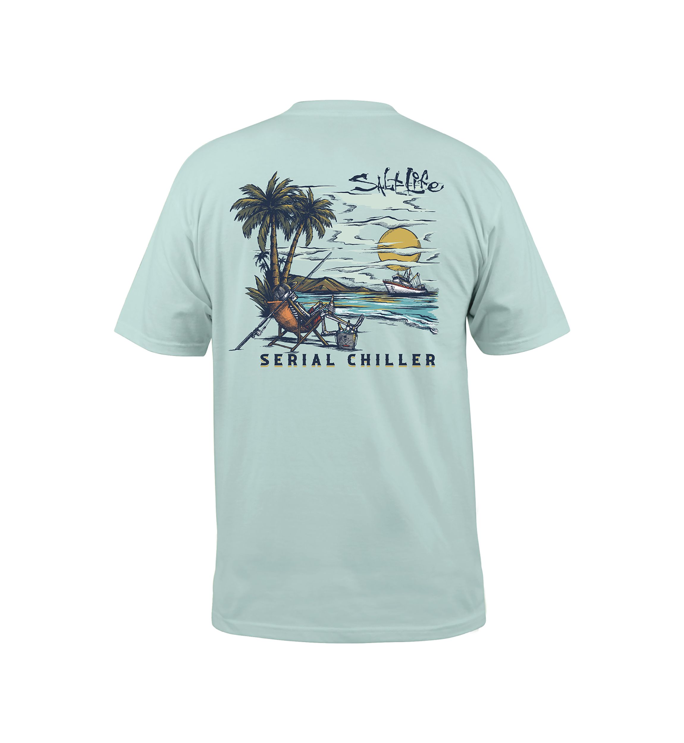 Short Sleeve Bone Island Graphic T-Shirt