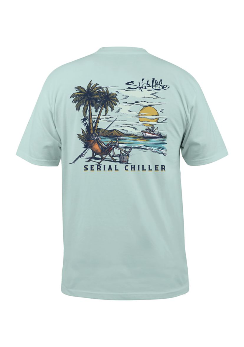 Short Sleeve Bone Island Graphic T-Shirt