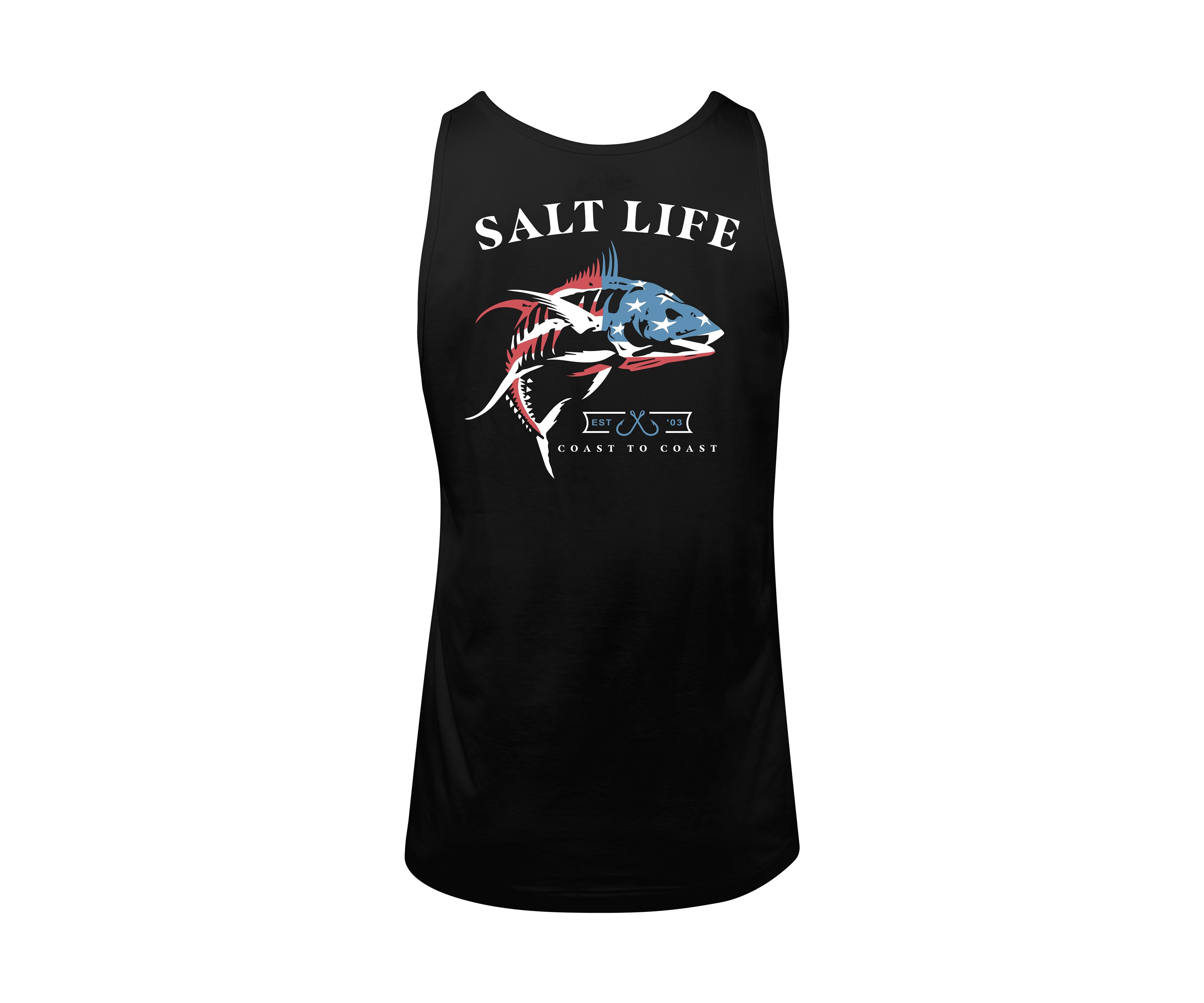 Mens Big United We Fish Graphic Tank Top