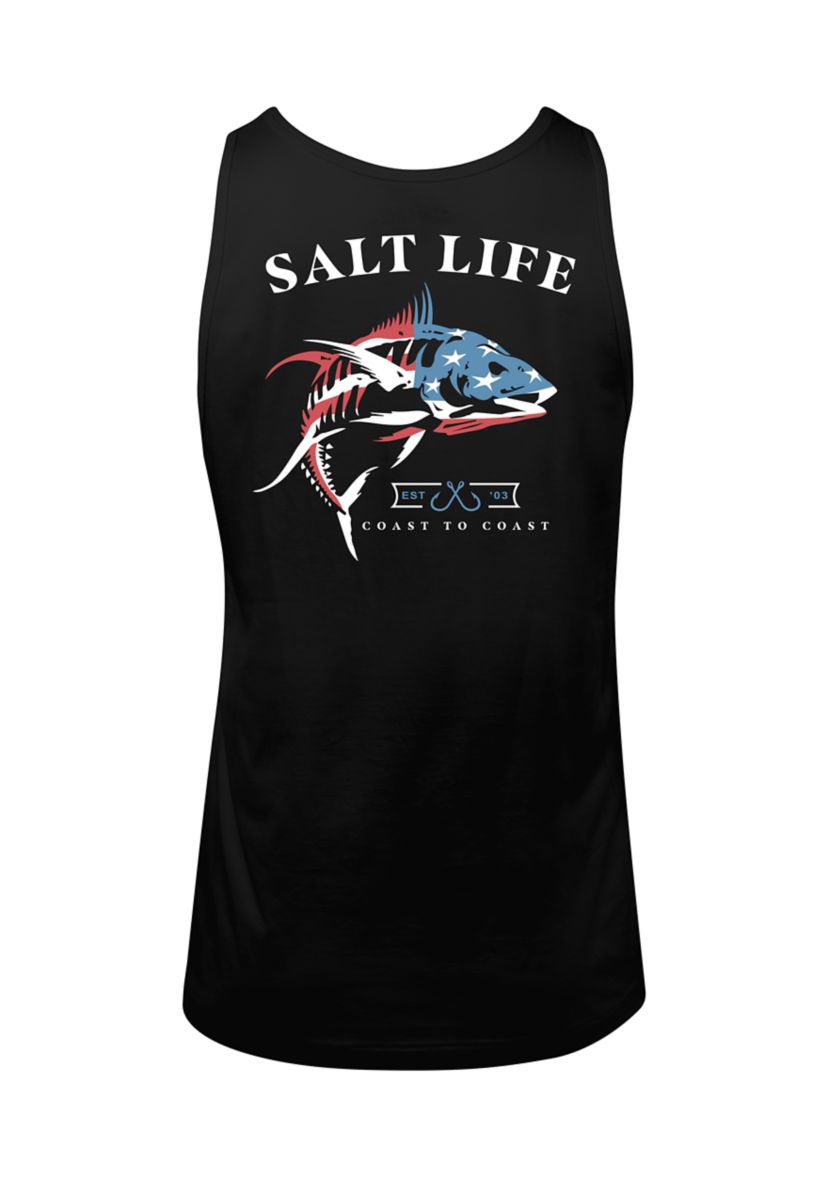 Mens Big United We Fish Graphic Tank Top