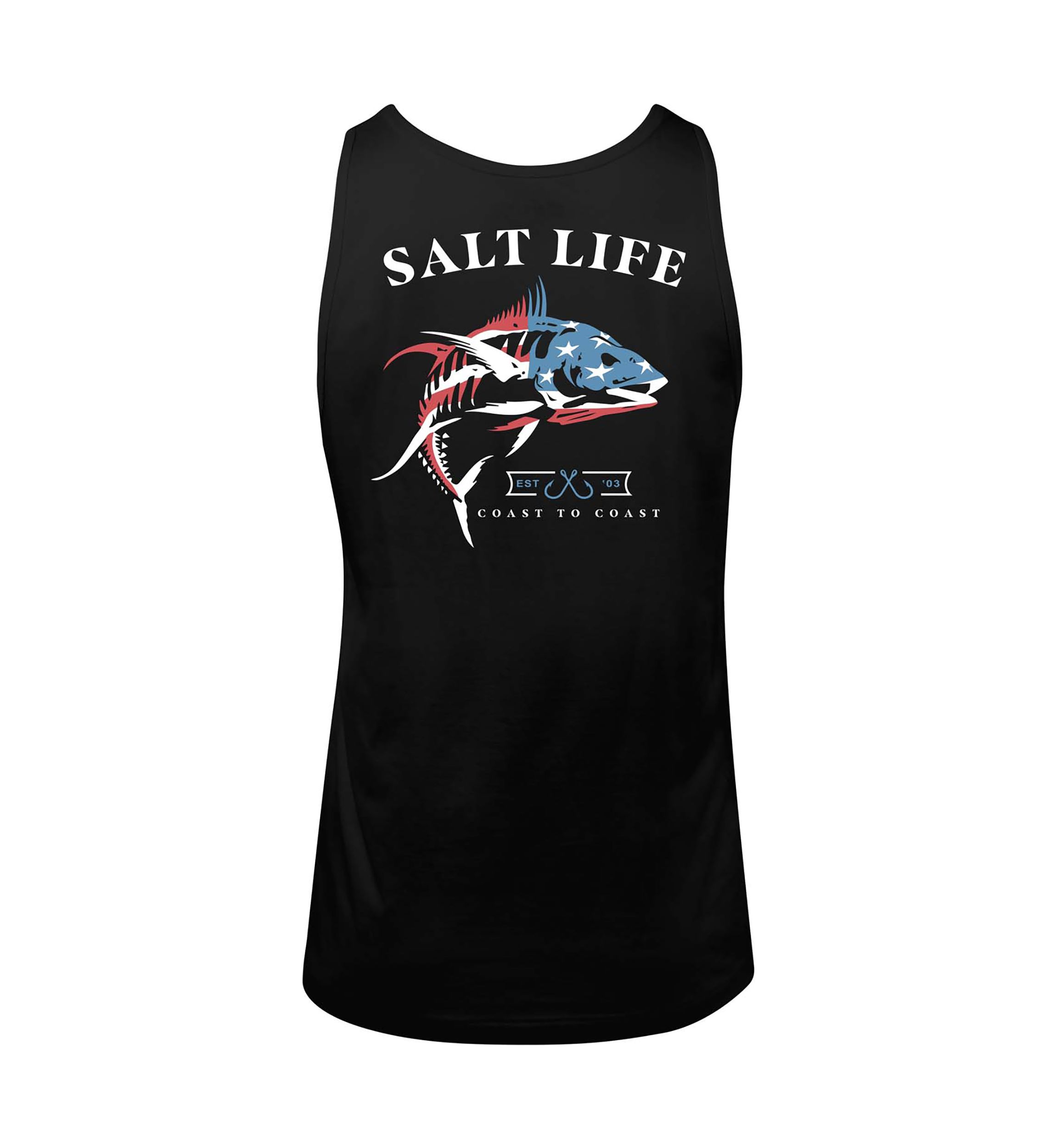 Mens Tall United We Fish Graphic Tank 