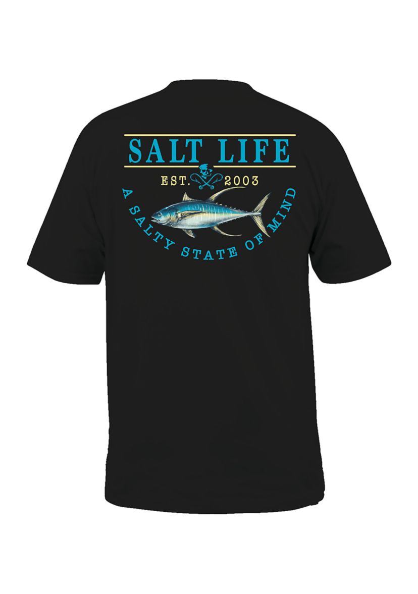 Mens Tall Yellowfin Catch Short Sleeve Shirt 