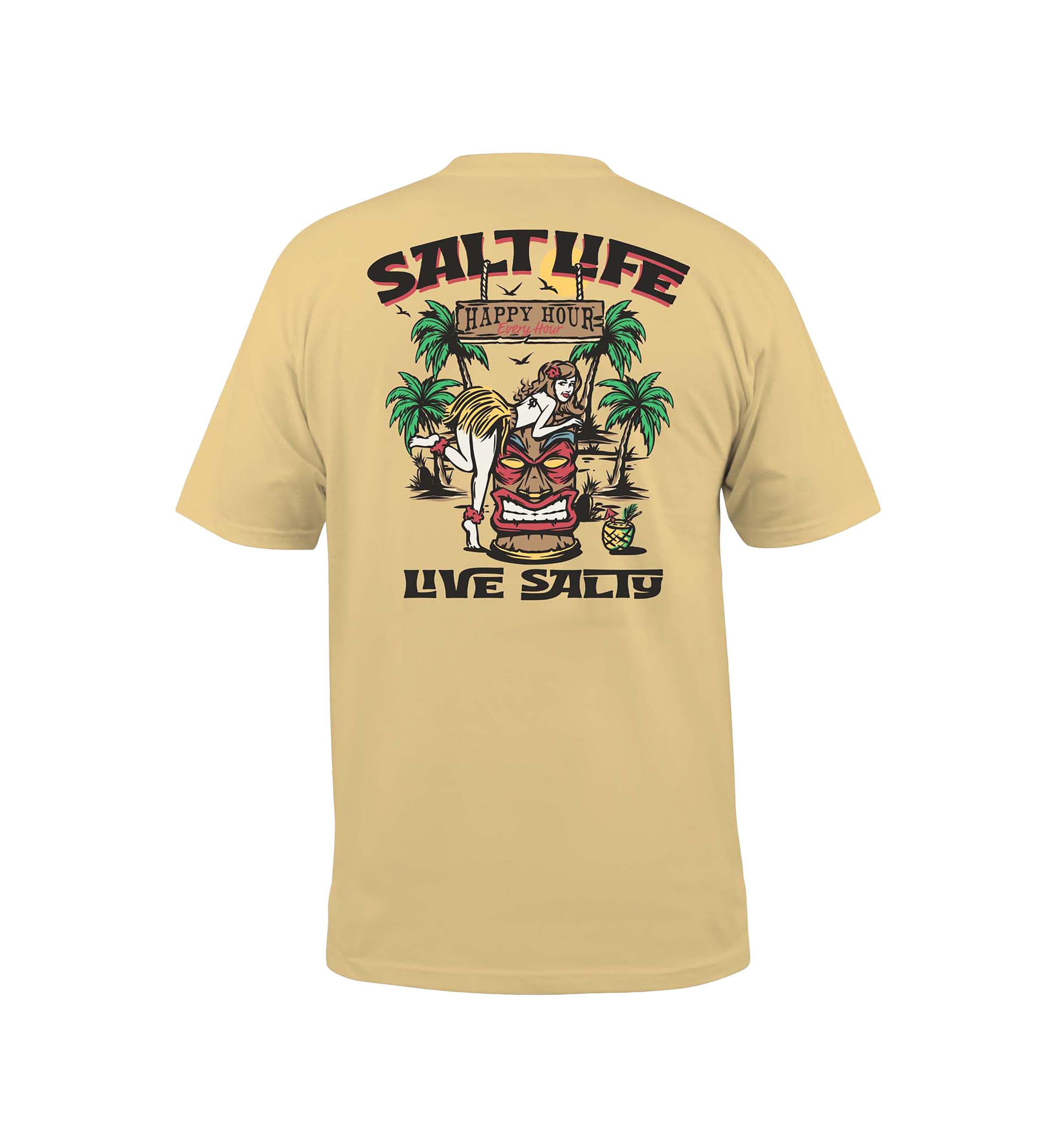 Mens Big Tiki Hour Short Sleeve Graphic T-Shirt 