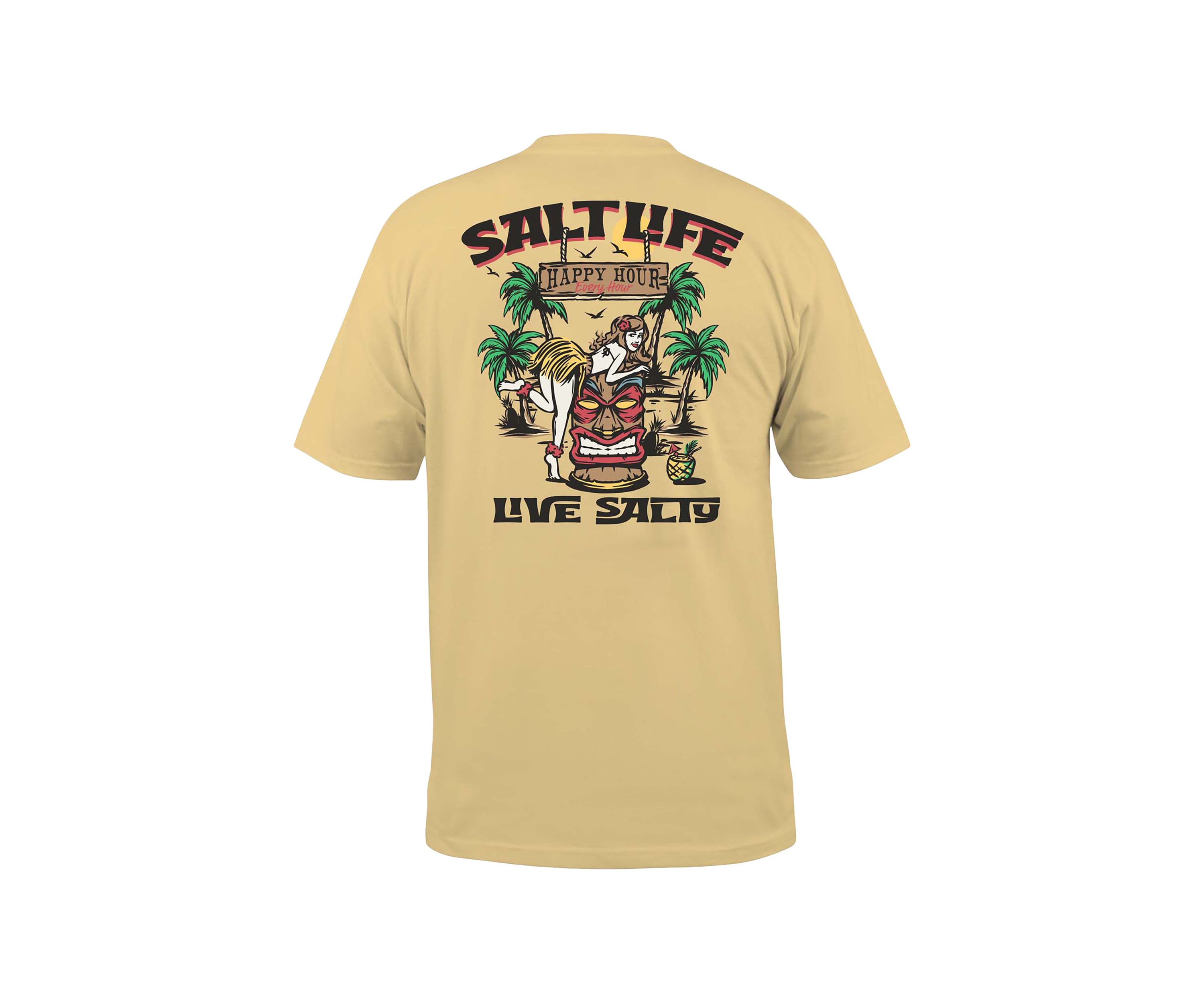 Mens Big Tiki Hour Short Sleeve Graphic T-Shirt 