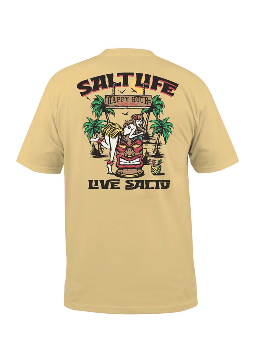 Mens Big Tiki Hour Short Sleeve Graphic T-Shirt 