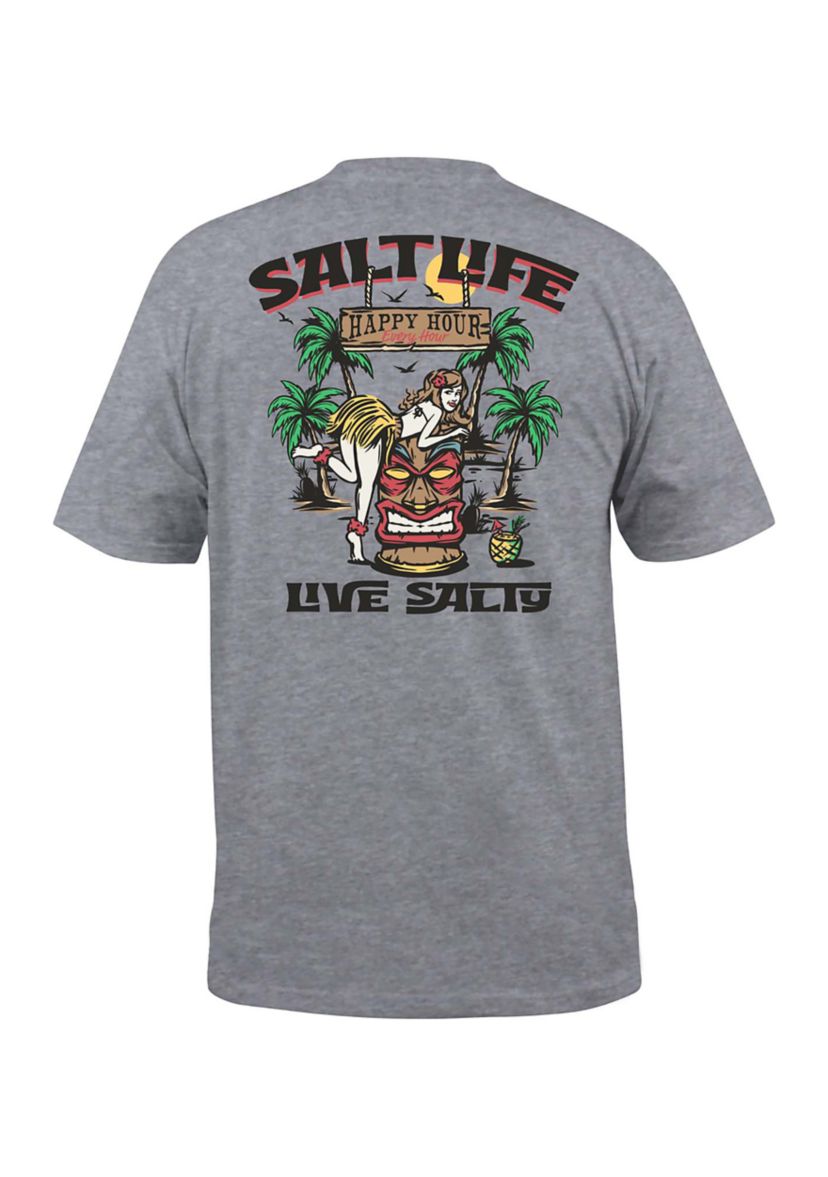  Mens Tall Tiki Hour Short Sleeve Graphic Shirt 