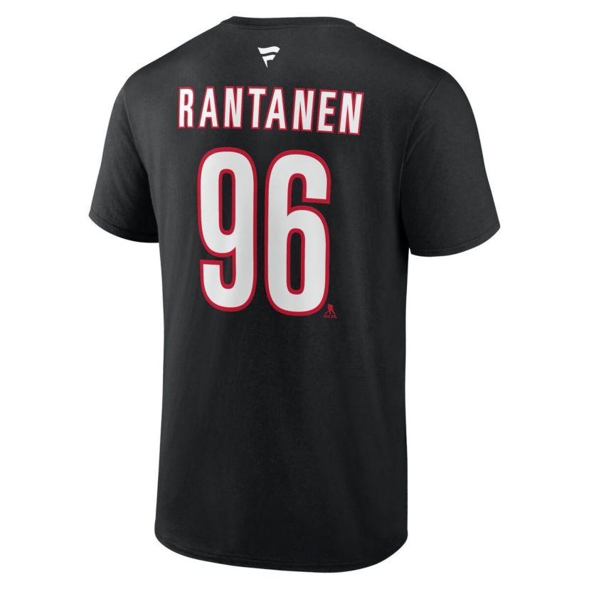   NHL Mikko Rantanen Carolina Hurricanes Authentic Stack Name & Number T-Shirt