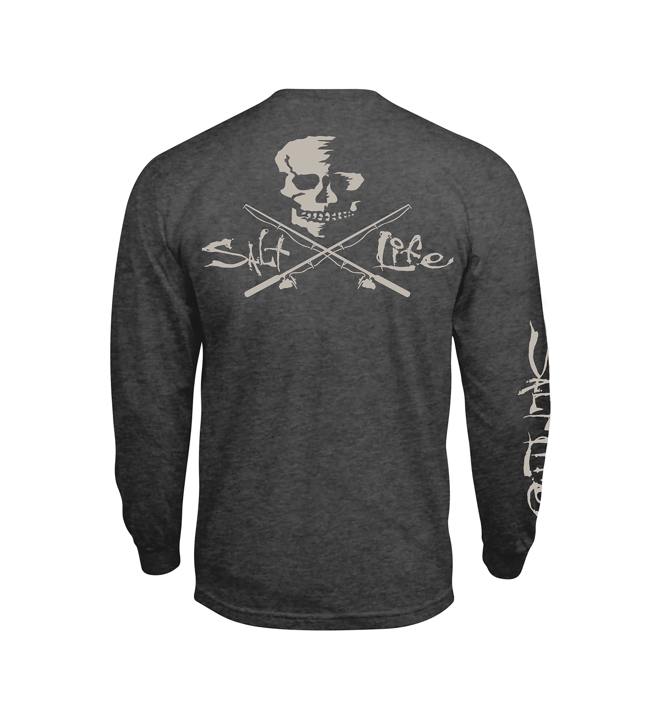 Skull and Poles Long Sleeve Graphic T-Shirt