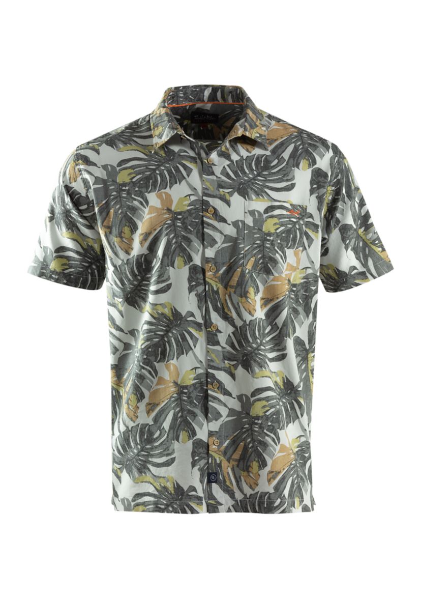 Loungin Printed Button Up Shirt
