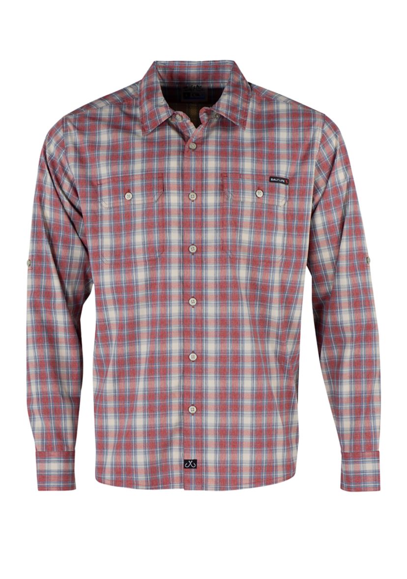 Cast Forward Woven Button Down Stretch Performance Shirt