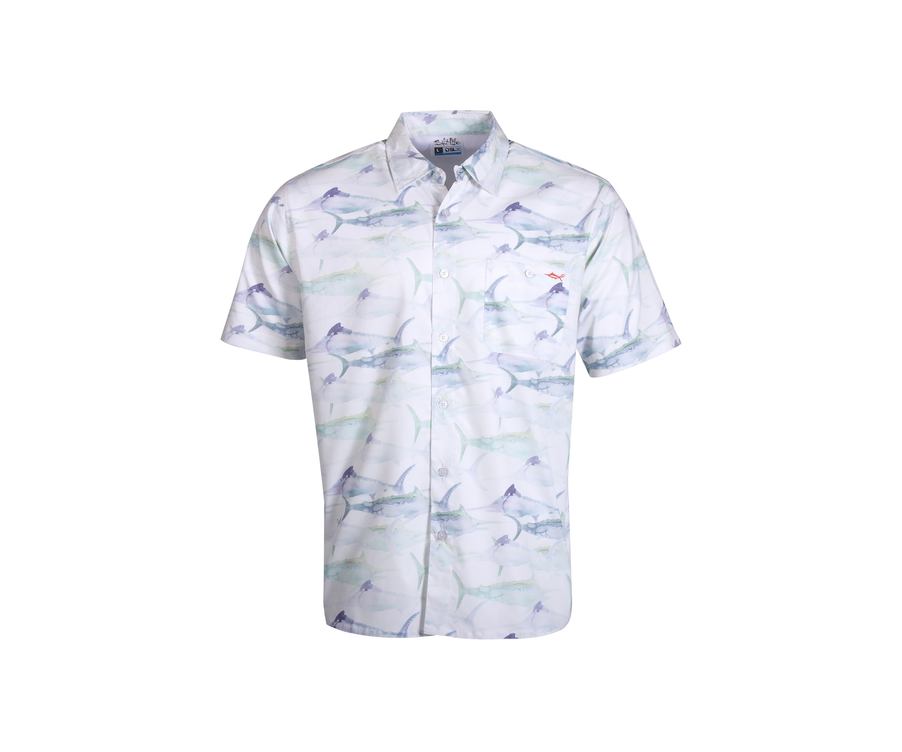Marlin Retreat Printed Woven Button Down Shirt