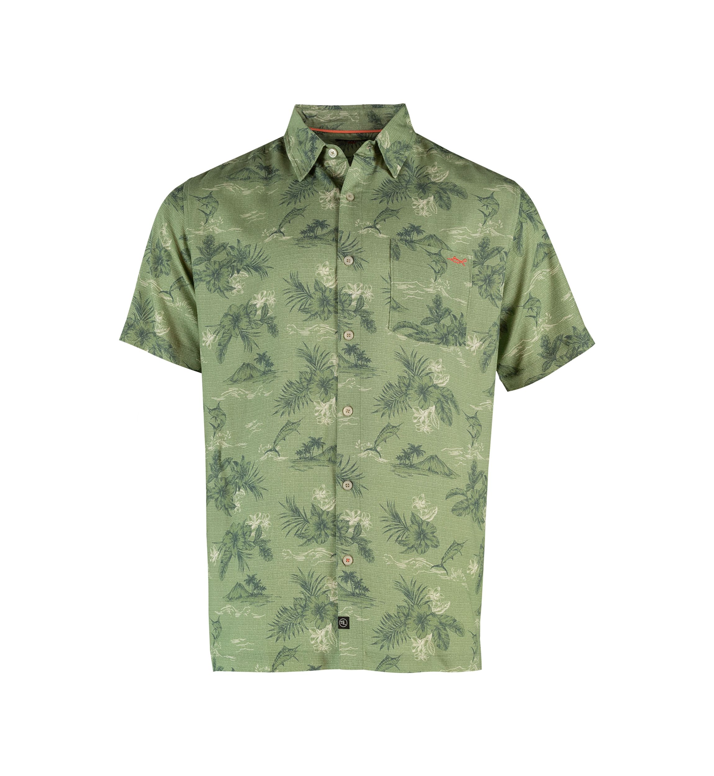 Ohana Printed Button Up Shirt 
