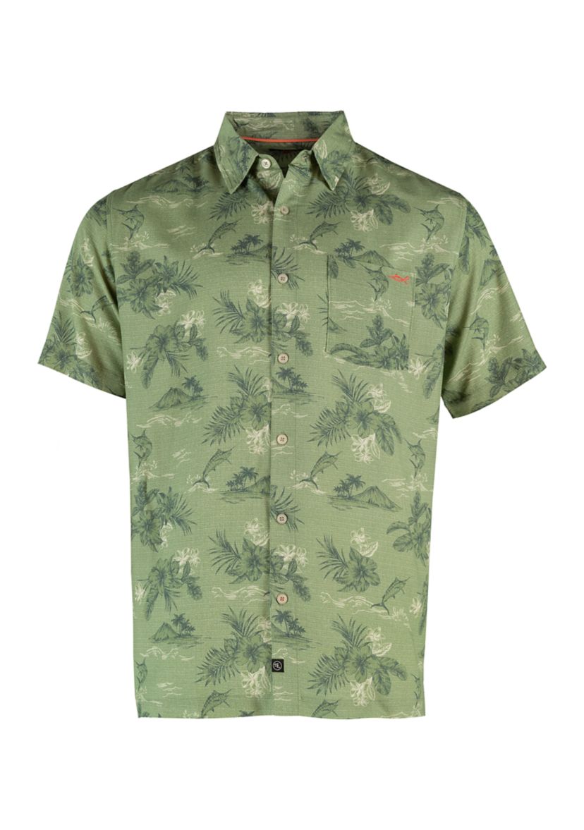 Ohana Printed Button Up Shirt 