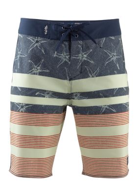 Columbia Super Backcast Americana Fishing Print Shorts for Toddlers or Boys